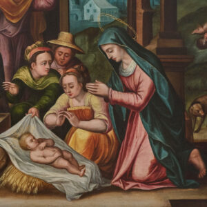 Adoration of the Shepherds detail 1