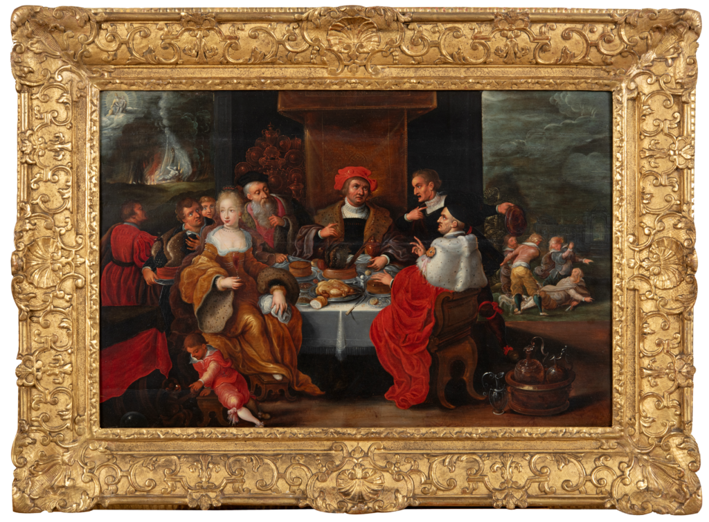 The Rich Man and Lazarus framed