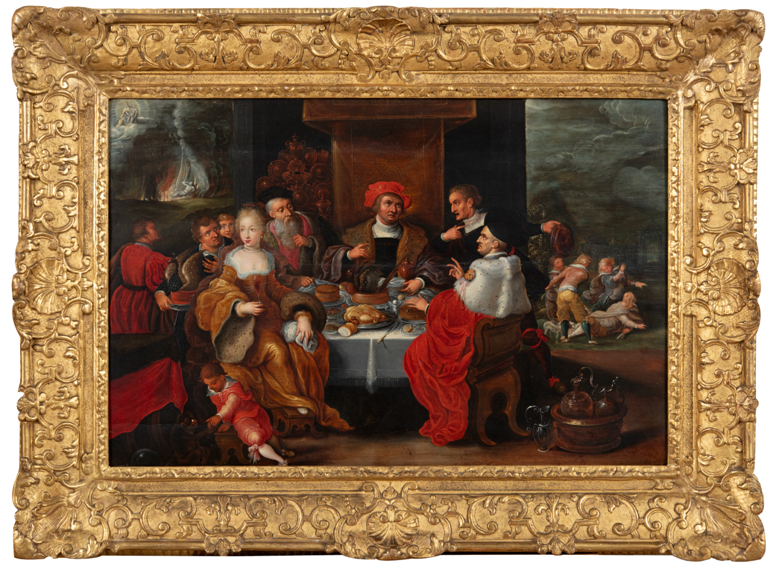The Rich Man and Lazarus framed