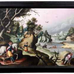 The Conversion of St. Hubert Framed