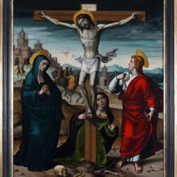 Crucifixion Juan de Borgoña Framed